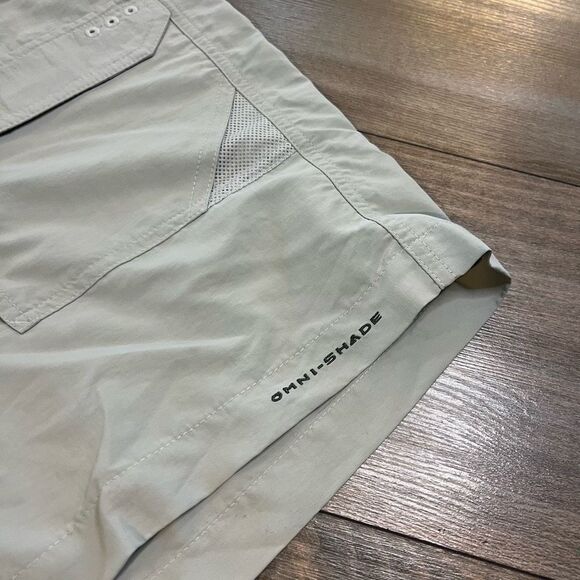 Columbia Grey Cargo Athletic Shorts Men 38‎ Bin F-200 - Picture 2 of 4